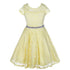 Big Girls Lace Glitter Stone Belt Special Occasion Skater Dress 8-14 - SophiasStyle.com